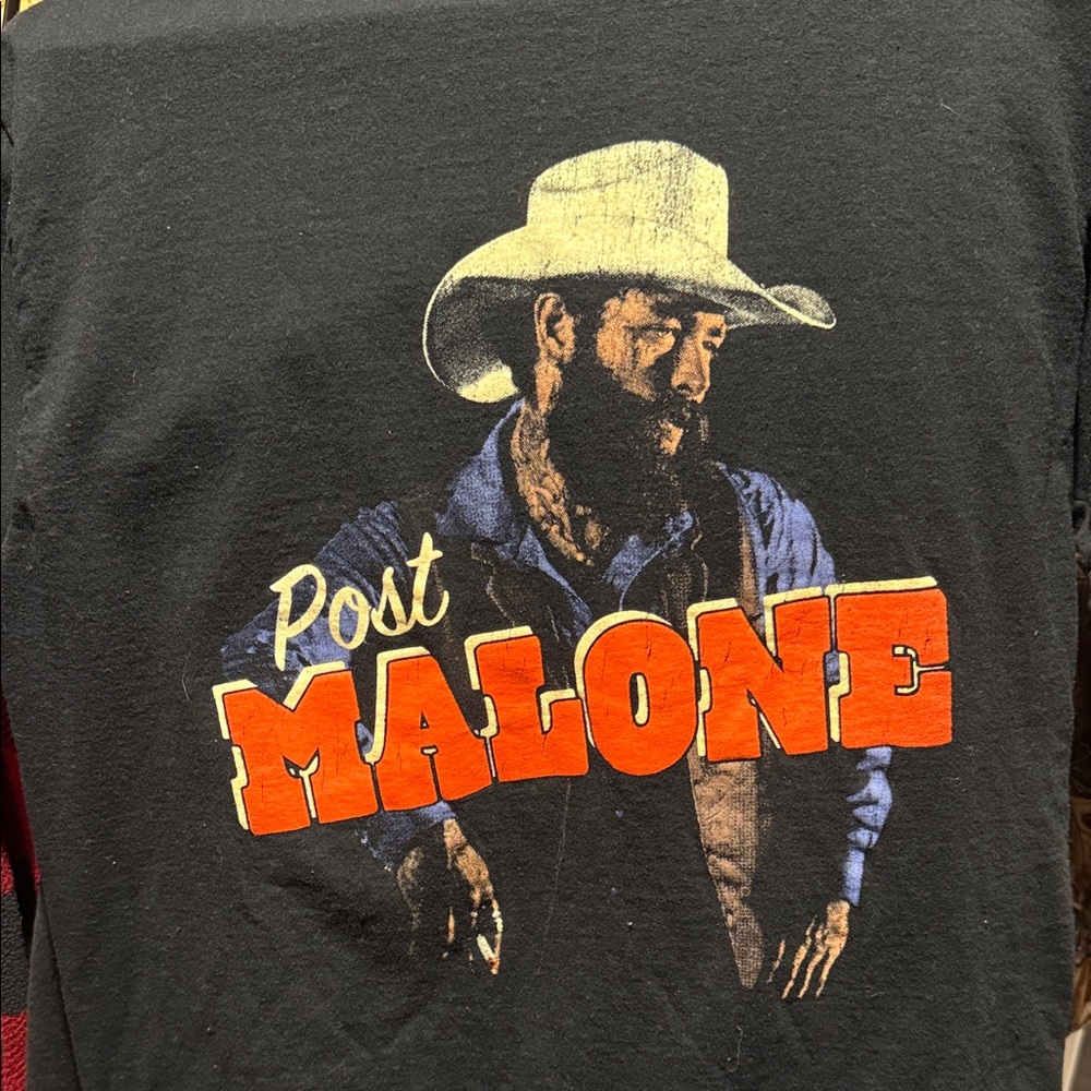 Black Post Malone Graphic T-Shirt